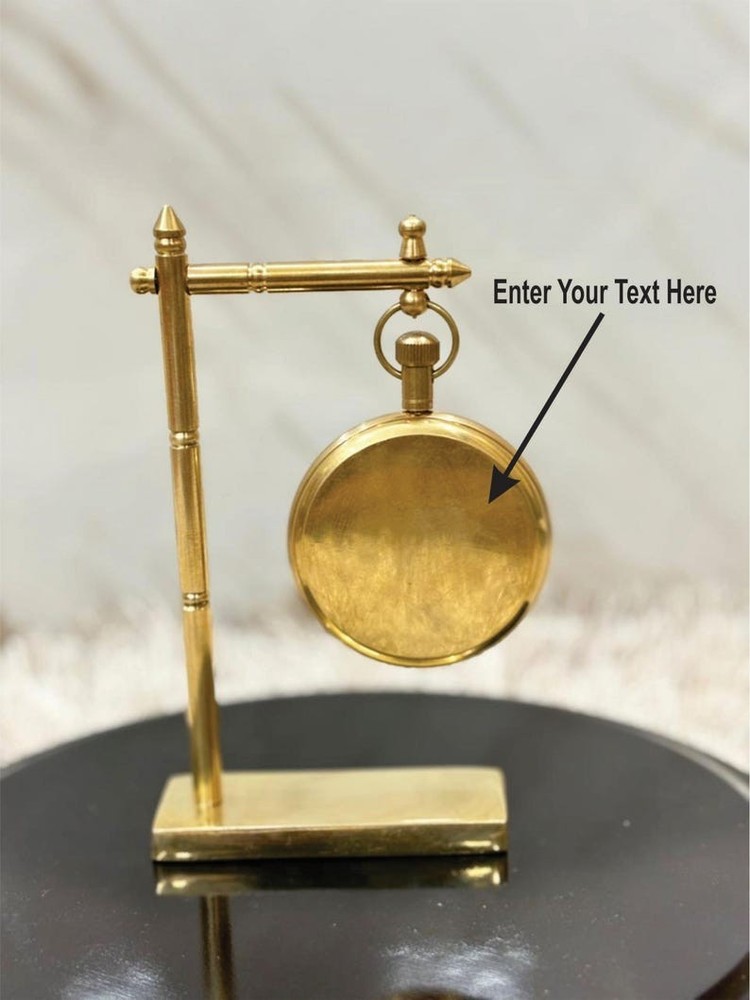 nautical Brass Hanging Table Clock Nautical World Map Anchor Dial décor gift