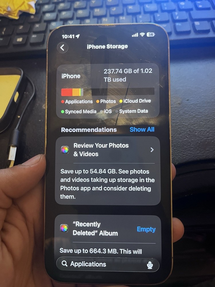 iPhone 13 Pro Max 1TB Unlocked broken back