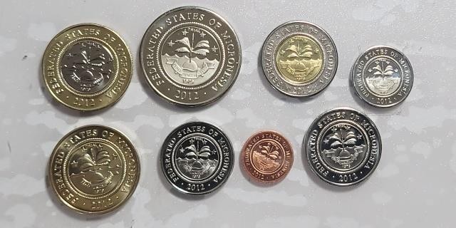 Animals of Micronesia 2012 Micronesia 8 Pc Set Unc