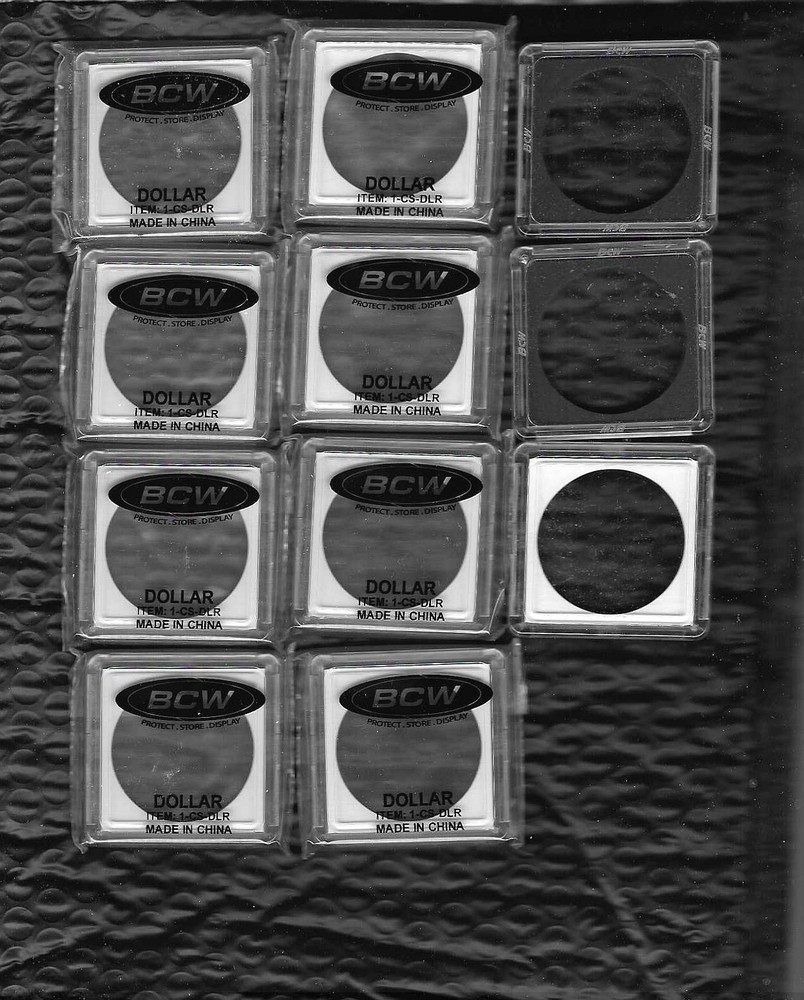 11 BCW 2X2  DOLLAR COIN HOLDER