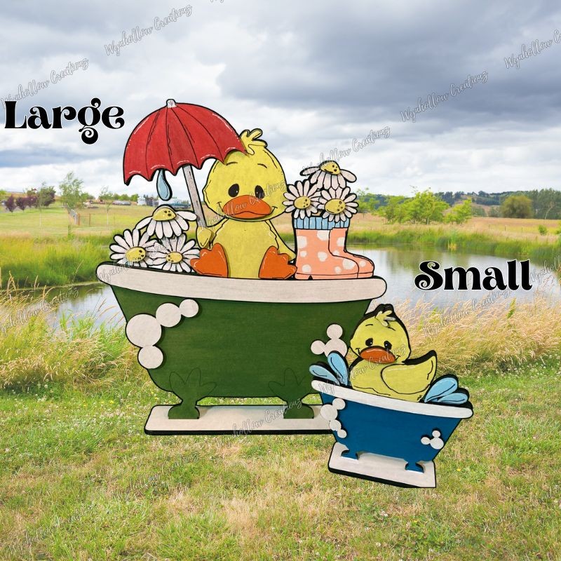 Springtime Duck Interchangeable Basket Insert