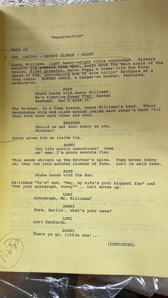 the WATCHER tv show script Paramount Pictures 1994