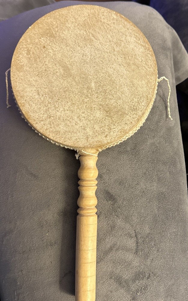 Monkey Drum  14” Long 7” Wide Hand Spin Musical Primitive