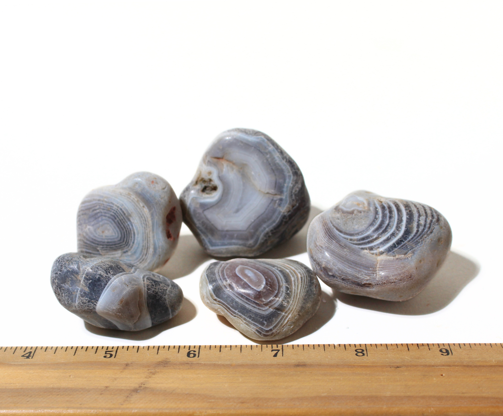 Gray Botswana Agate - Rough Rocks for Tumbling - Bulk Wholesale 1 LB+ options