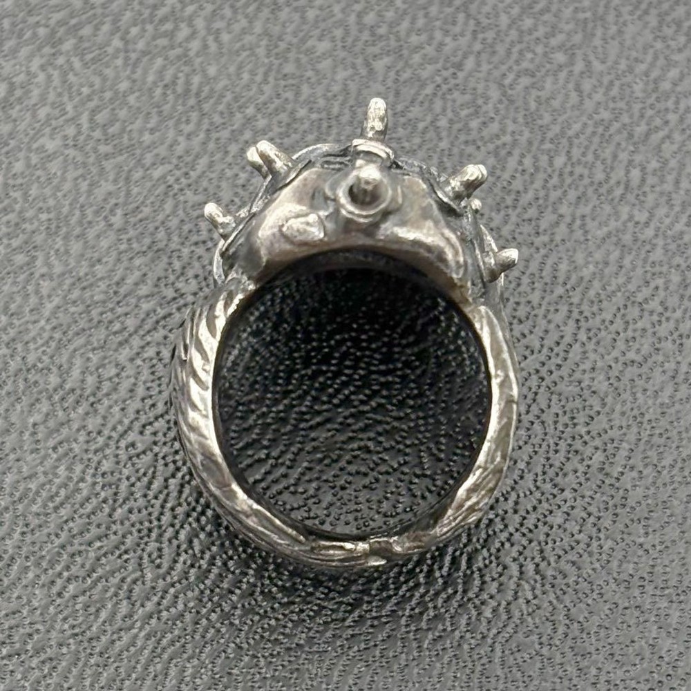 HIDE YOUR FACE Giger Ring Silver Hide Official Super Rare