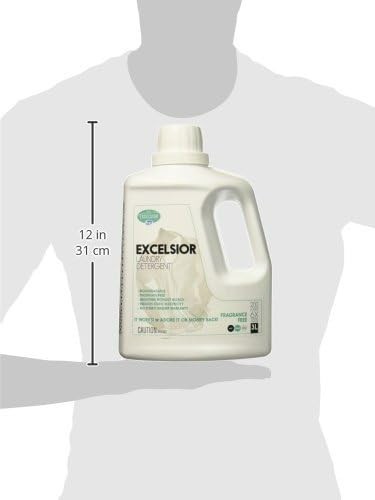 Excelsior - Laundry Detergent with Eco Bottle- Concentrated Liquid - Unscente...