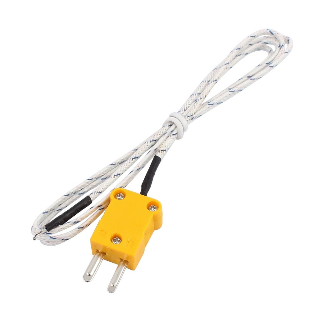 K Type 500C Wire Lead Measuring Thermocouple Sensor 1M 3.3Ft,2Pcs