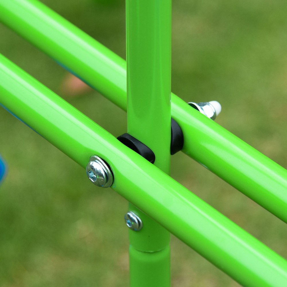 Children's Playground Set, Adjustable Ropes with Metal Frame for Stability