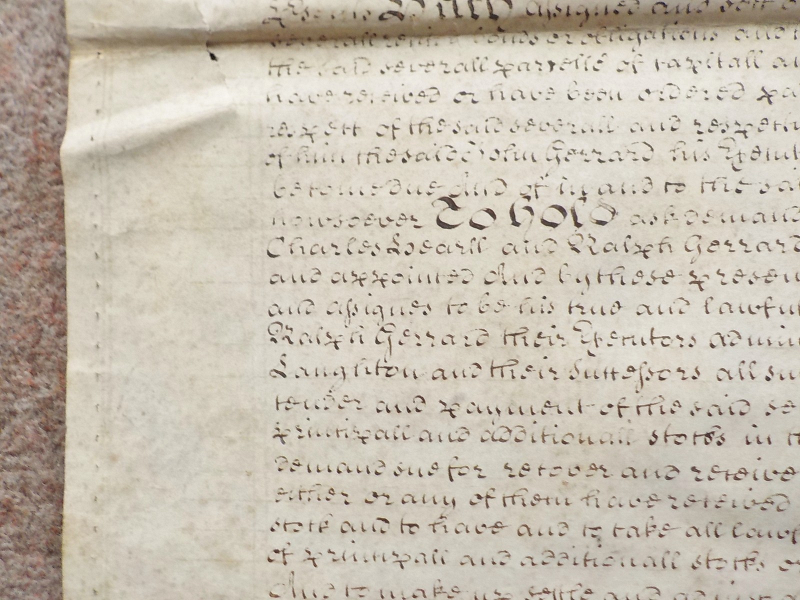 1709 London Covent Garden Drury Lane Vellum Deed Indenture + extra Document