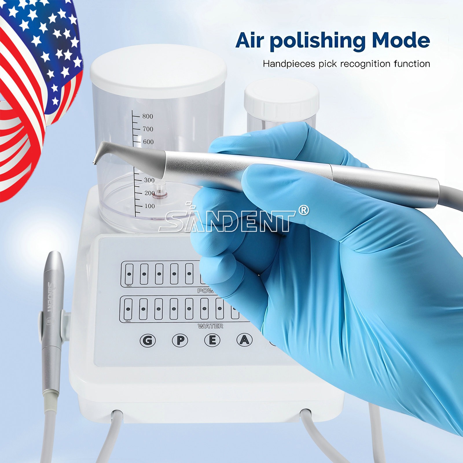 Woodpecker Style Dental Ultrasonic Scaler Air Polisher Supragingival&Subgingival