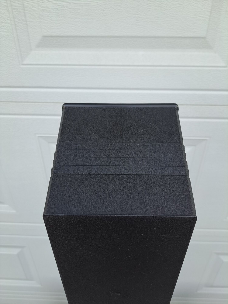 ALPHA Black 60 Capacity CD Storage Display Tower