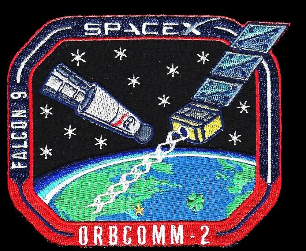 Authentic SPACEX ORBCOMM-OG-2 Mission -FALCON 9 - RTF- Launch & Landing- PATCH