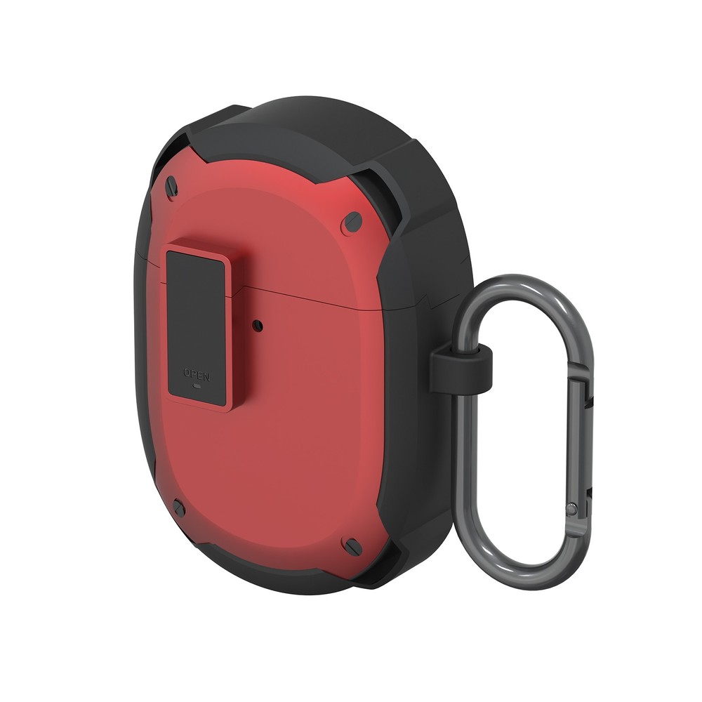 Geekria PC Case Cover for Google Pixel buds A (Black red)