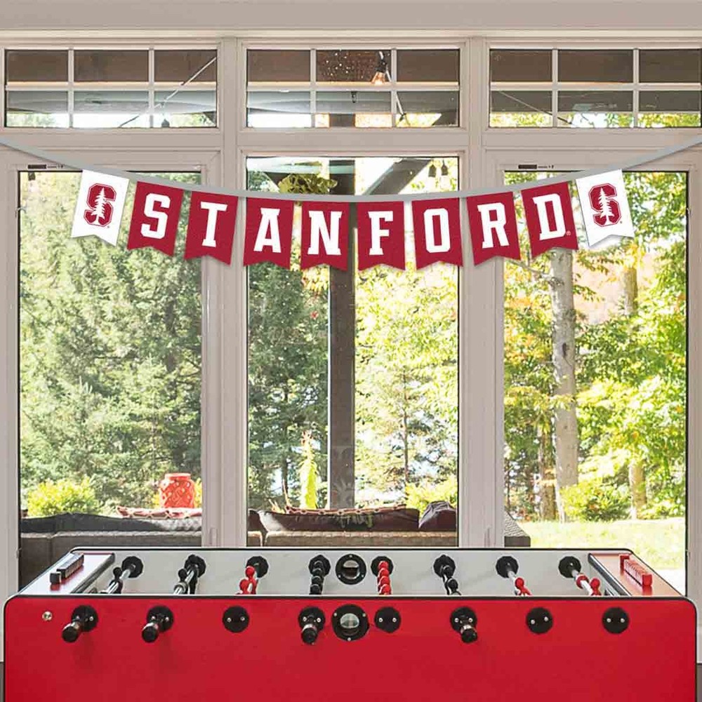 Stanford Cardinal Banner Flags On A String