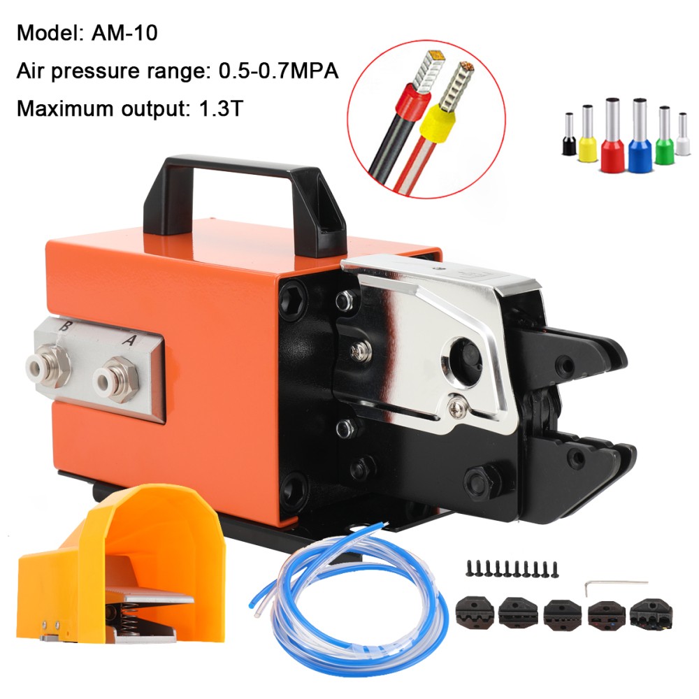 Terminal Crimping Machine Pneumatic Pliers Air Powered Wire Terminal Crimper