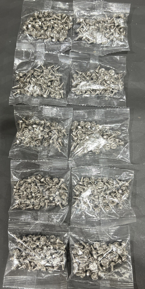 QTY 500 6#-32 6/32 Computer Screws Hex Phillips Head