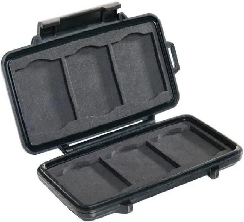 Pelican 0945 Compact Flash Memory Card Case (Black) Black