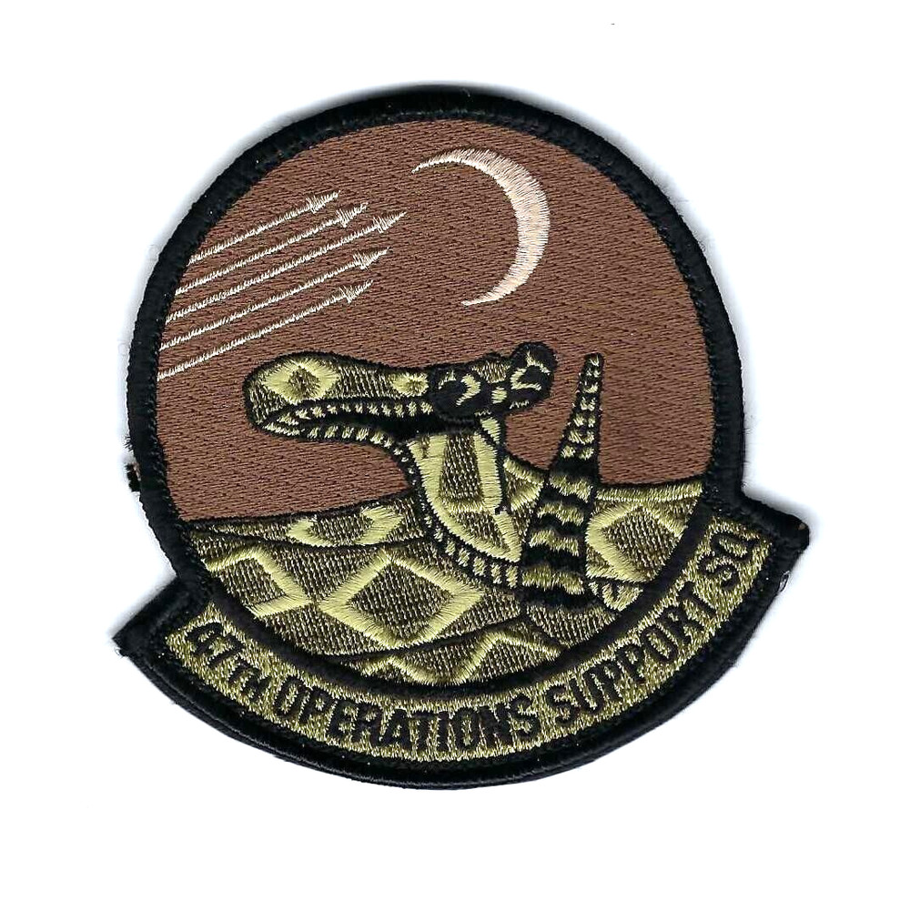 PATCH USAF 47TH 0PERATIONS SUPPORT SQ OSS  DESERT OCP EMBROIDERED