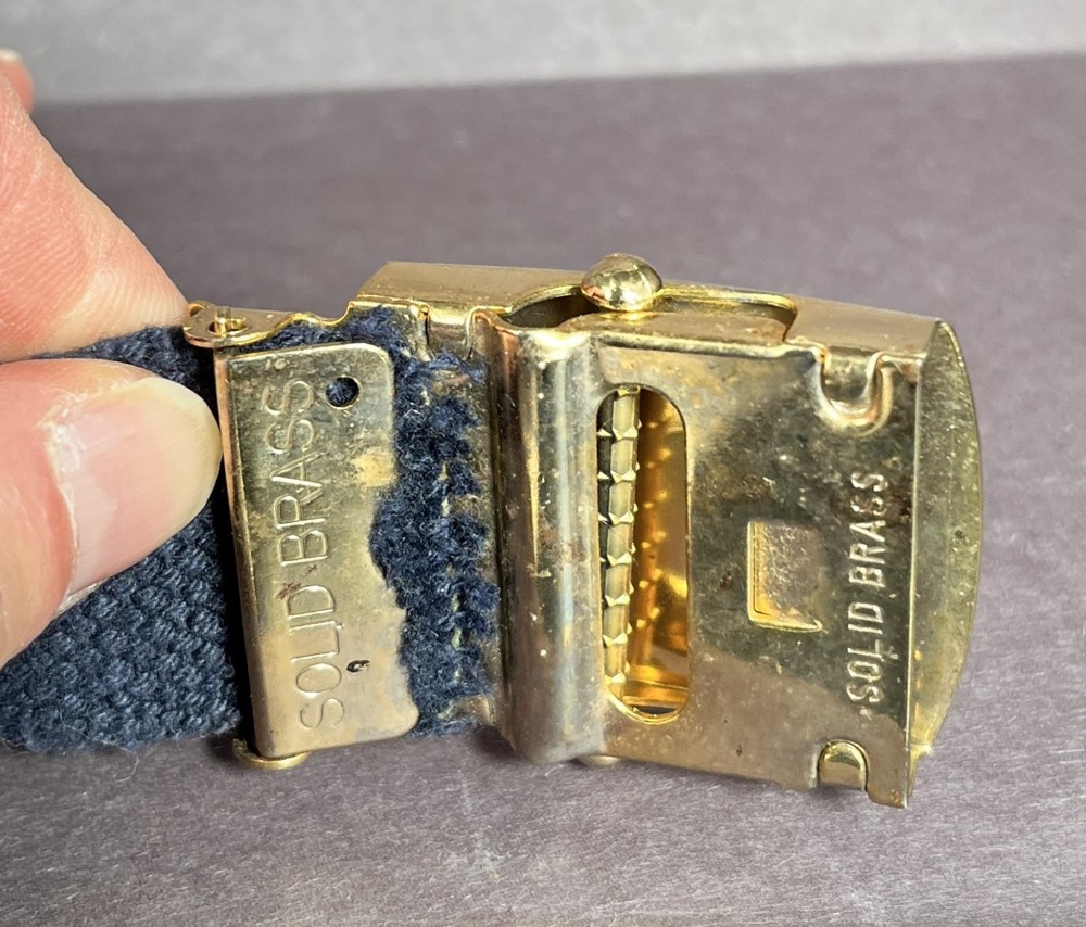 Vintage Pratt & Whitney Solid Brass Belt Buckle