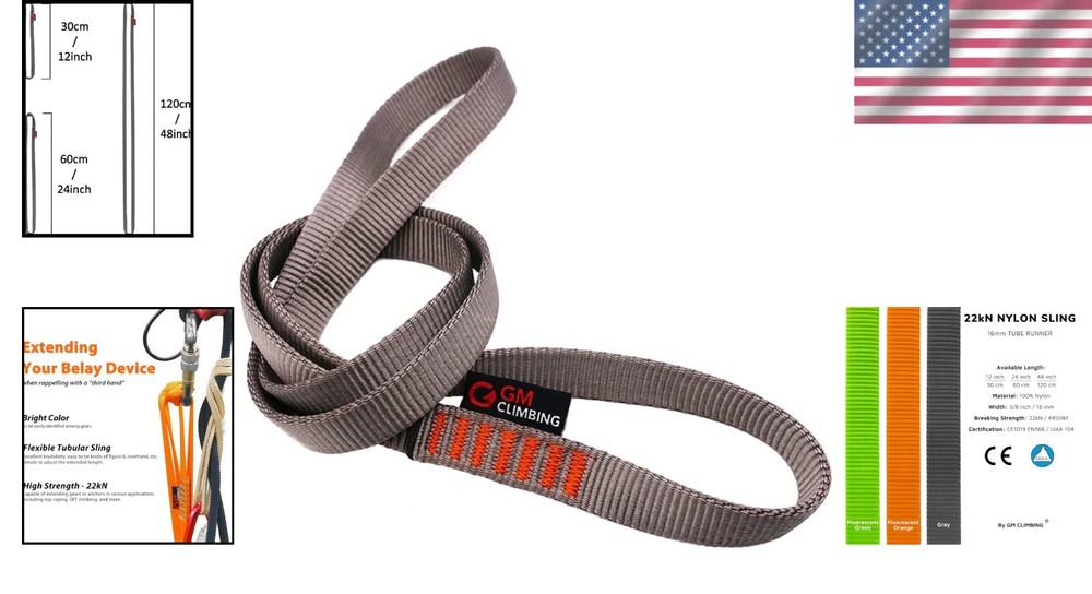 16mm Nylon Sling Runner - 22kN UIAA Certified