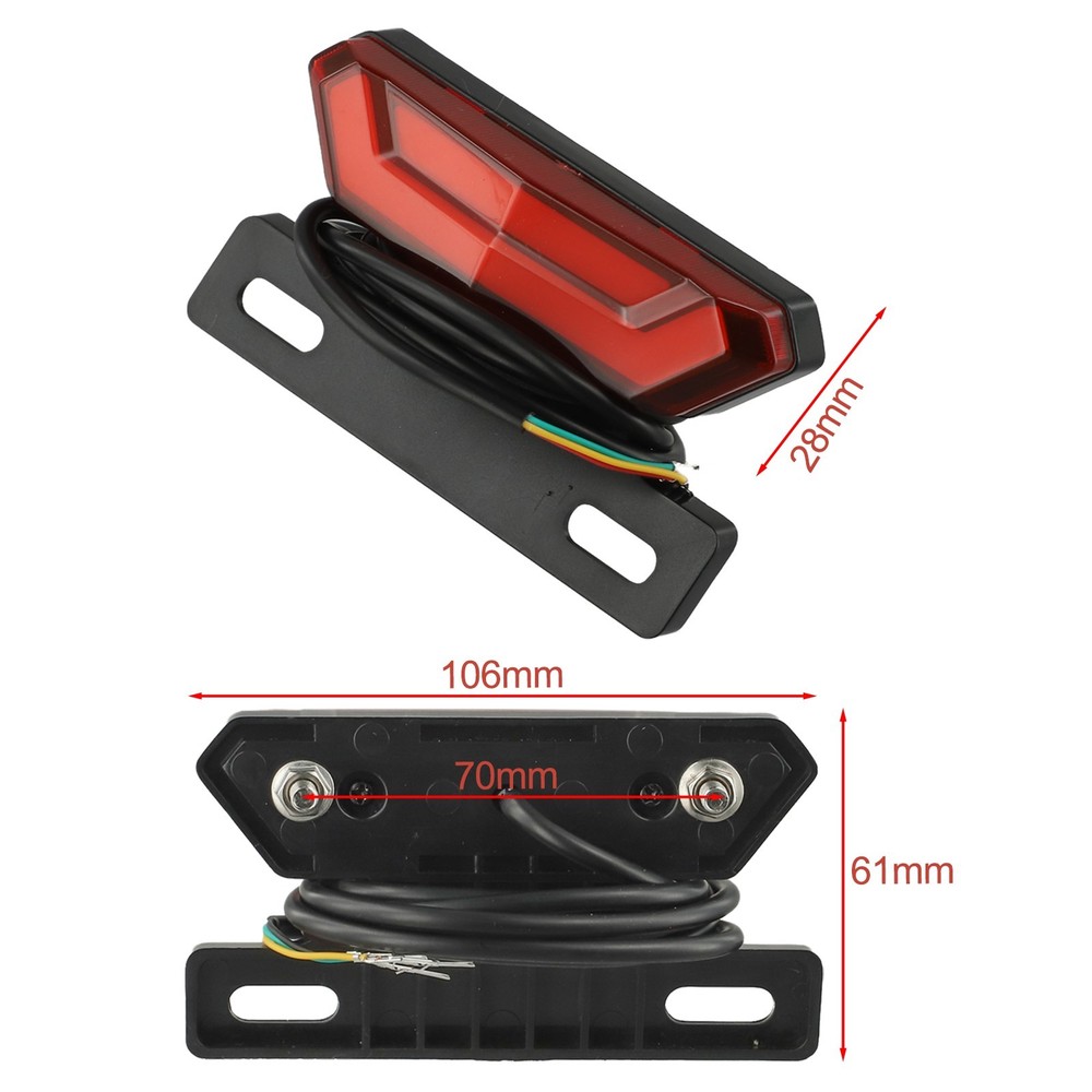 Adequate Lighting Solution 3648V Taillight and Brake System for EBikes