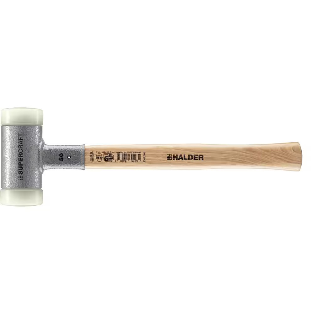 35 Oz. Dead-Blow Hammer with Hickory Handle and Replaceable Nylon Face Inserts