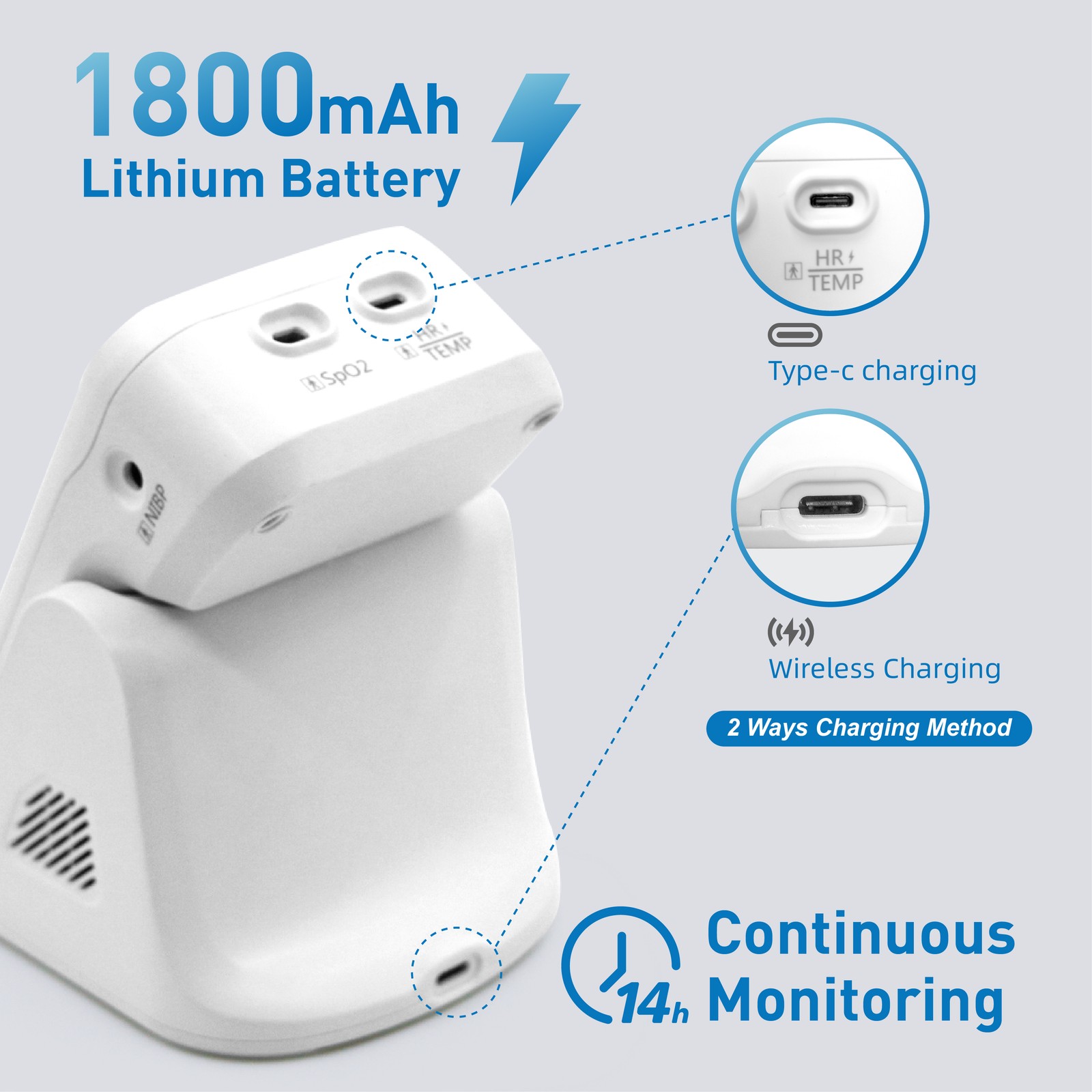 Veterinary Blood Pressure Monitor for Dog & Cat Animal Vital Signs Monitor