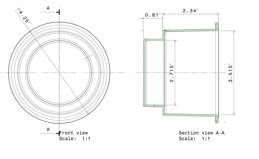 Black Jumbo Plastic Cup Holder Insert for Boat RV Car Truck