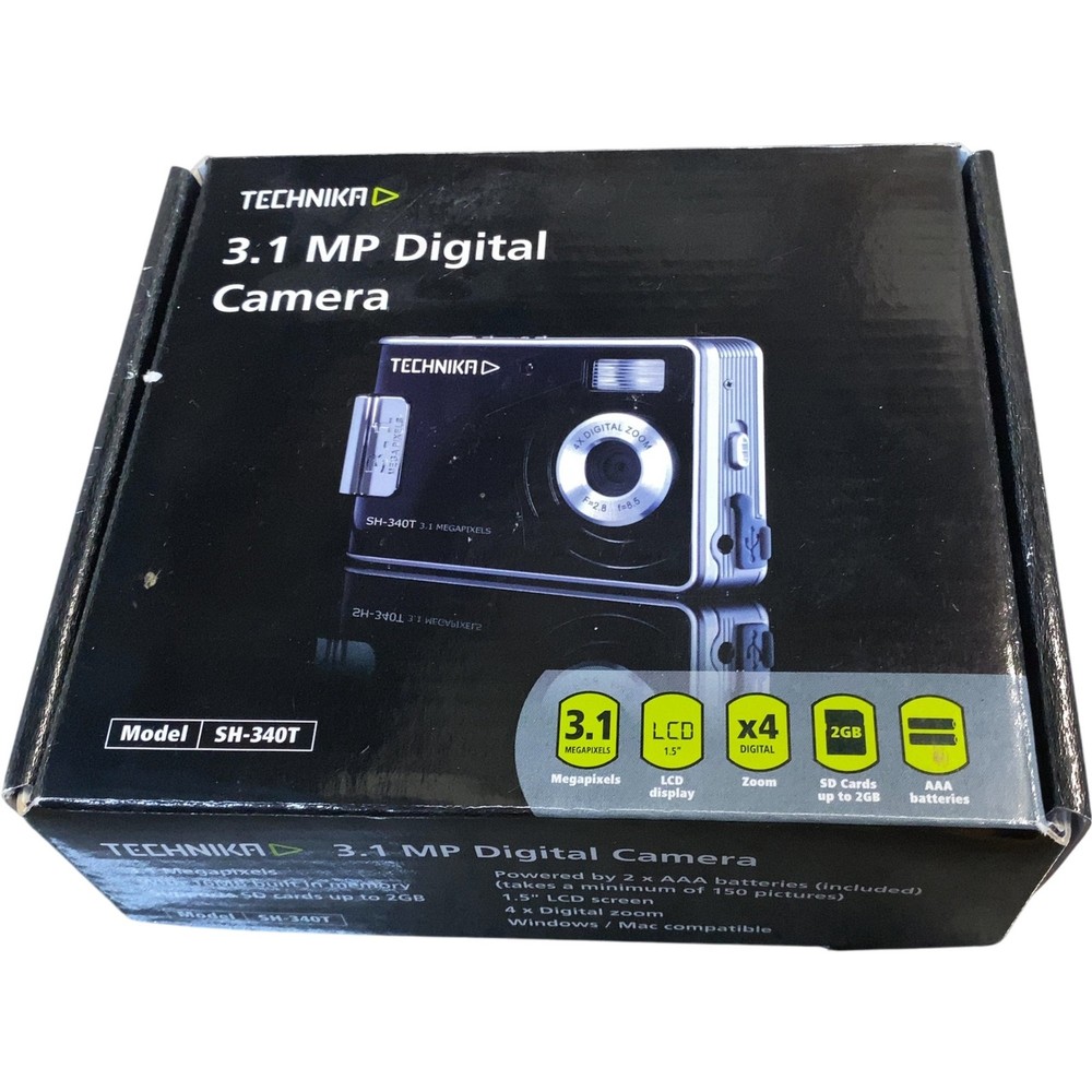 Technika SH-340T 3.1 MP Digital Camera Compact Black