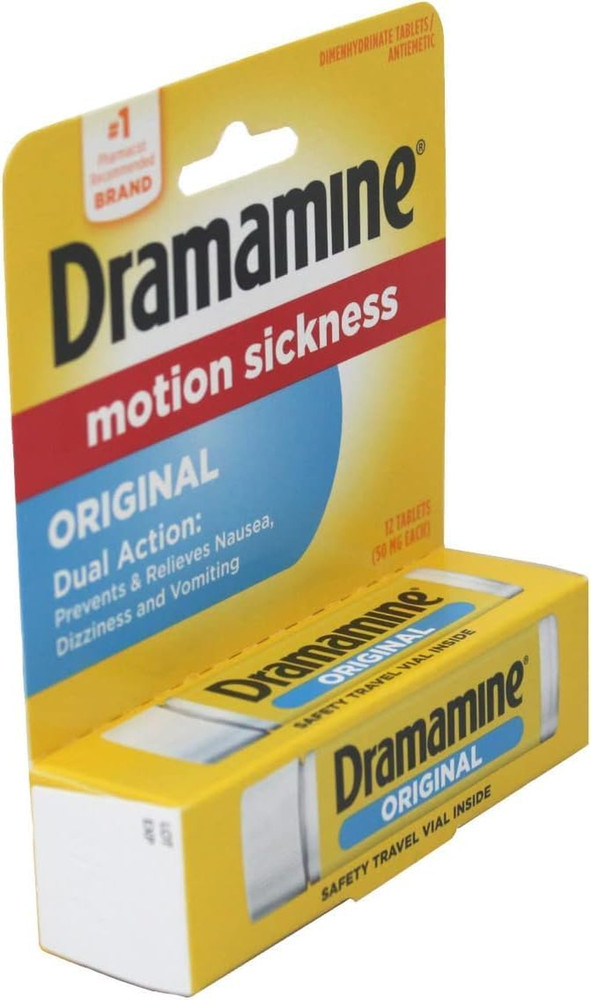Dramamine Tablets Original Formula, 12 Tablets