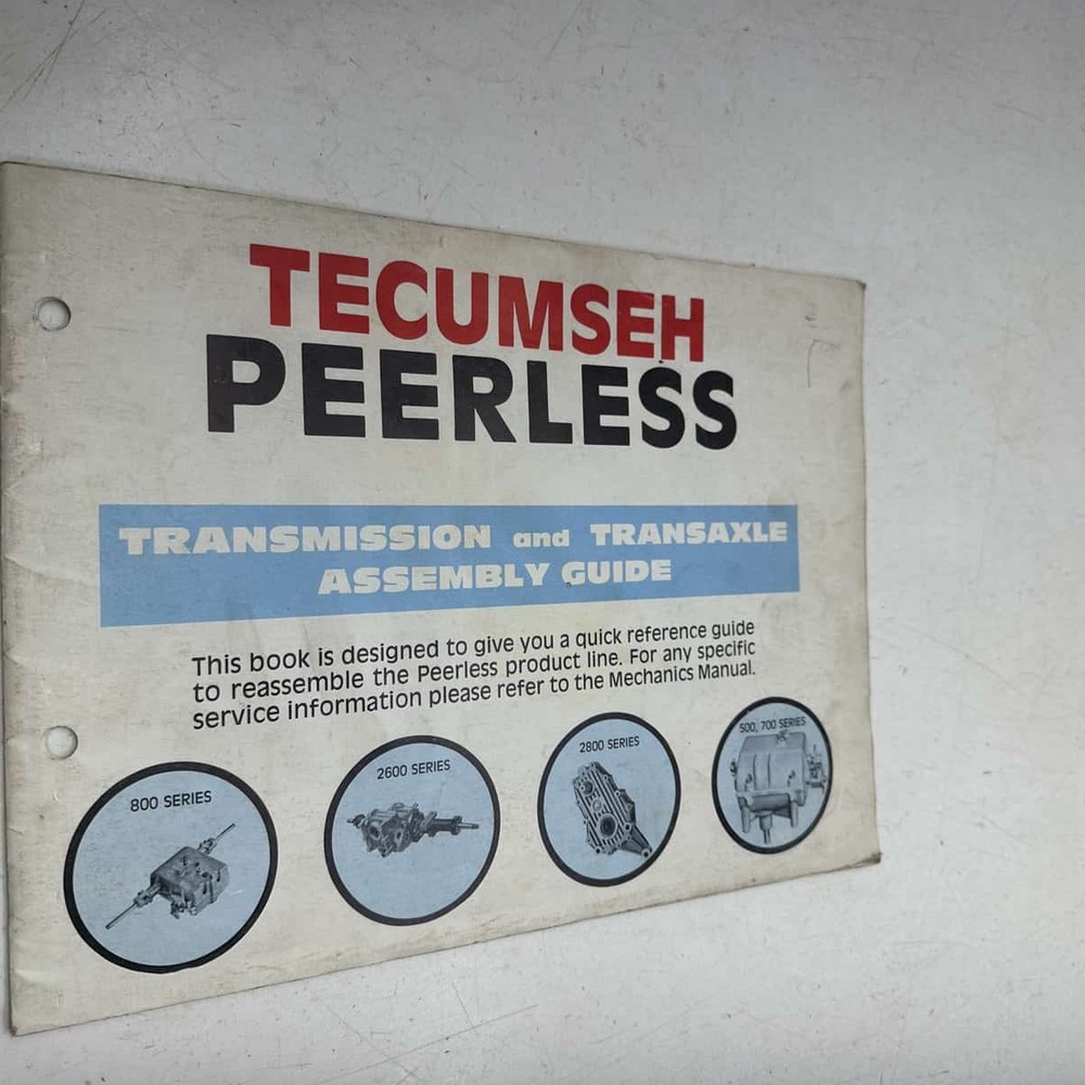 Tecumseh Transmission and Transaxle Quick Reference - 0 Tecumseh 2600 Series