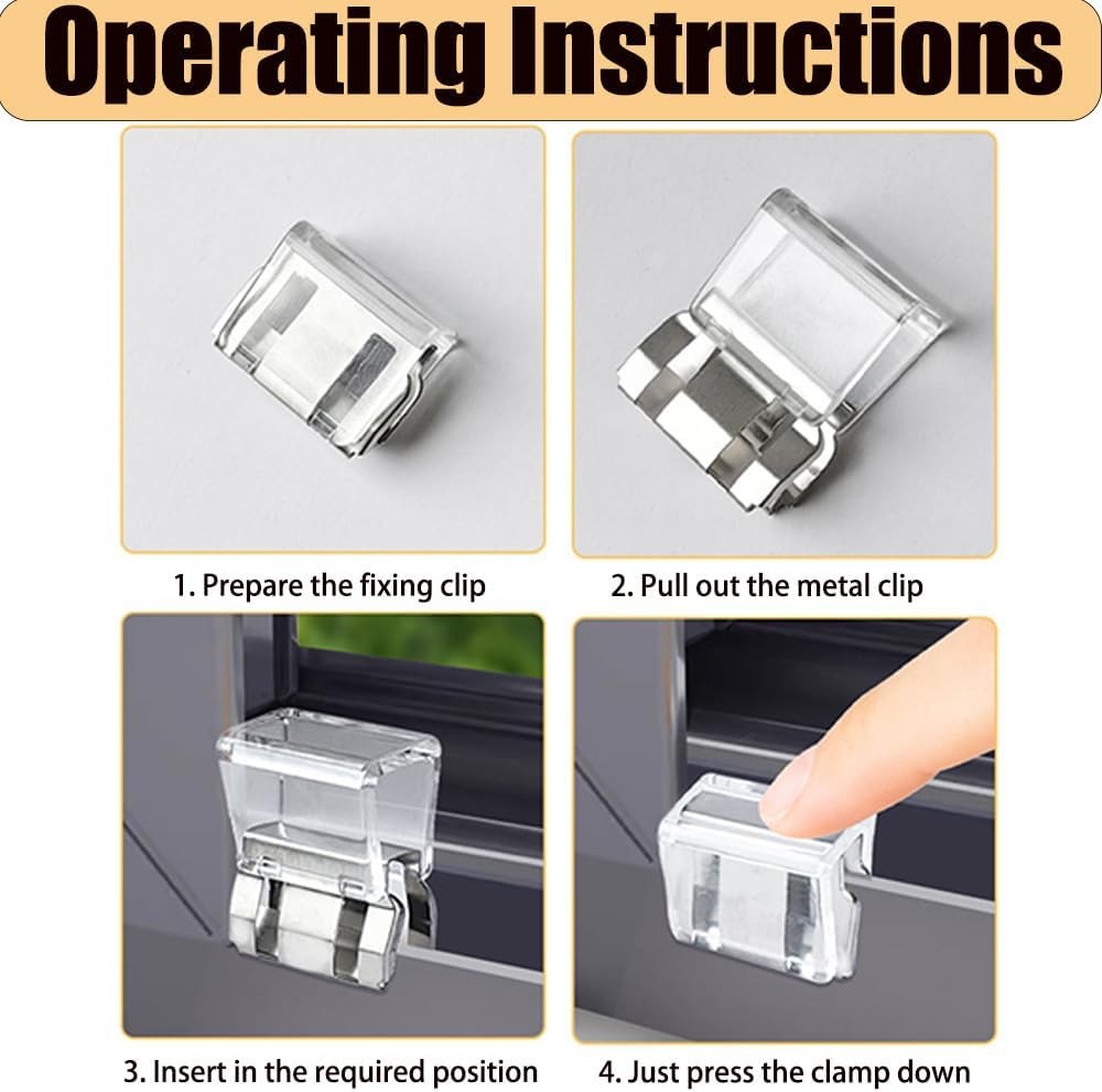 10 PCS Screen Window Fixing Buckle,Limit Ventilation Screen Window Buckle