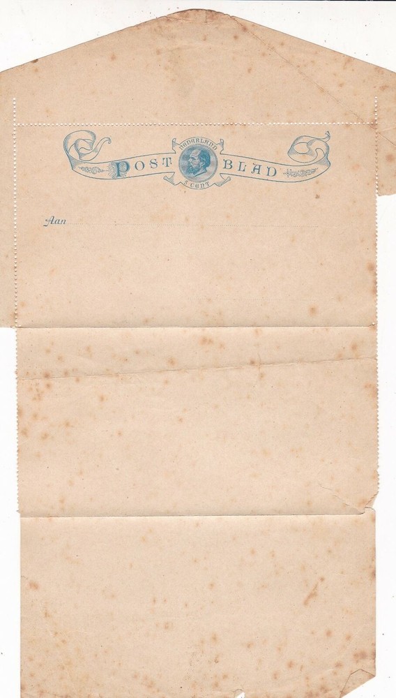 Netherlands  UNUSED Post Letter Ref 45538
