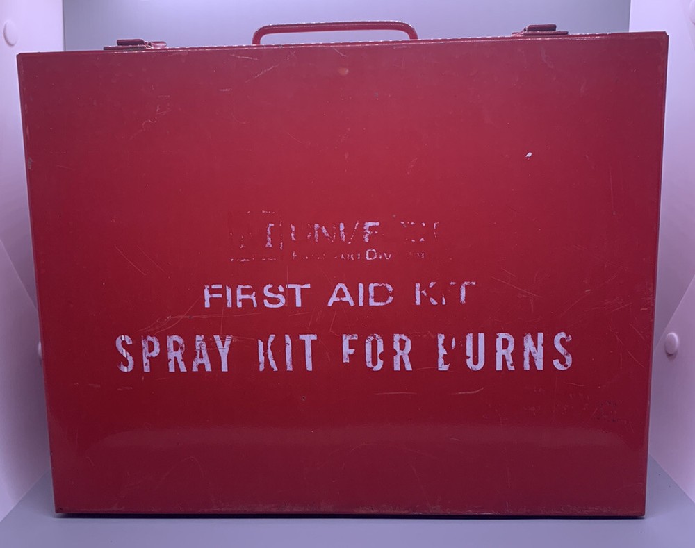 Vintage First Aid Kit Spray Kit For Burns MSCO