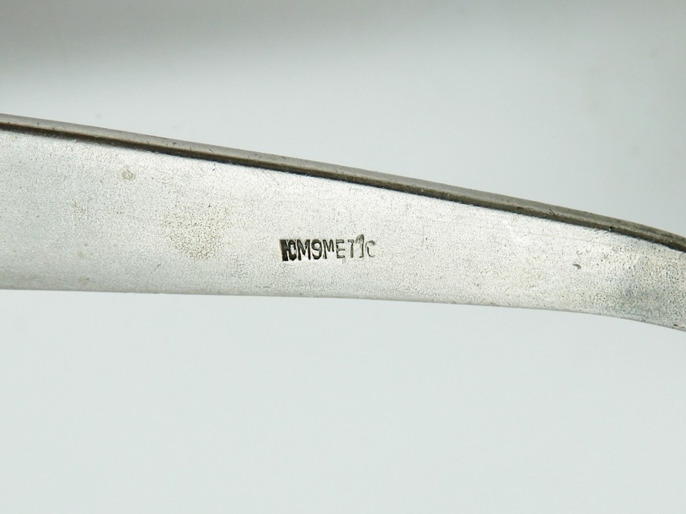 Vintage RUSSIAN Silver Plate Pierced Serving Spatula Server NO MONOGRAM