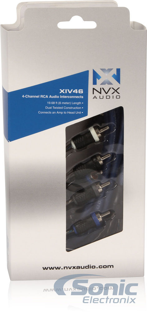 NVX XIV46 6m (19.69 ft) 4-Channel V-Series RCA Audio Interconnect Cable