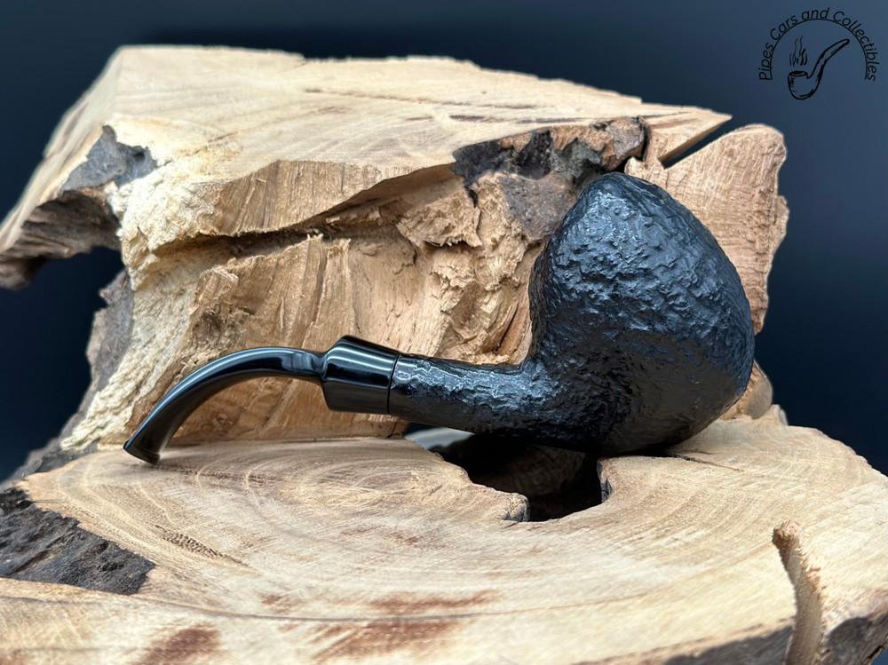 John Aylesbury 9162 Sandblasted Bent Egg Smoking Pipe