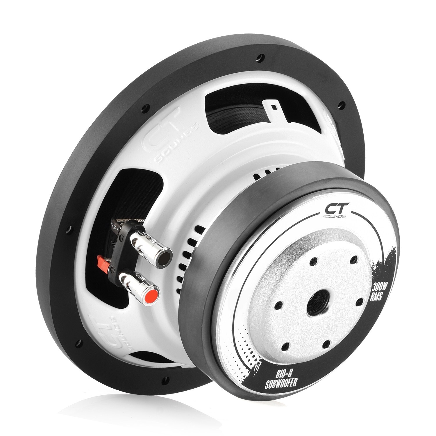 CT Sounds Bio 8” 600-Watt Dual 4-Ohm Car Subwoofer