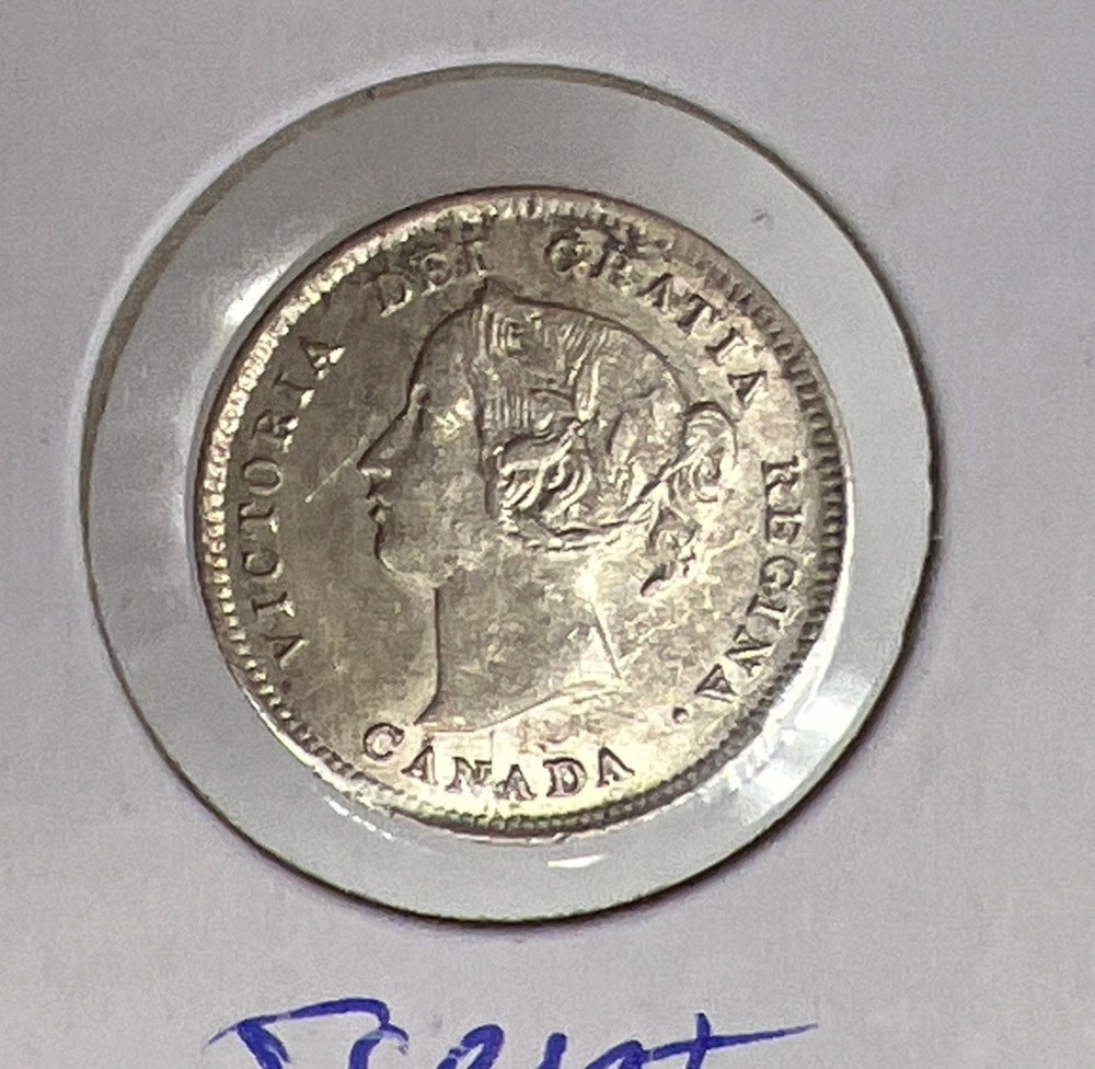 1897 Canada Silver 5 Cents