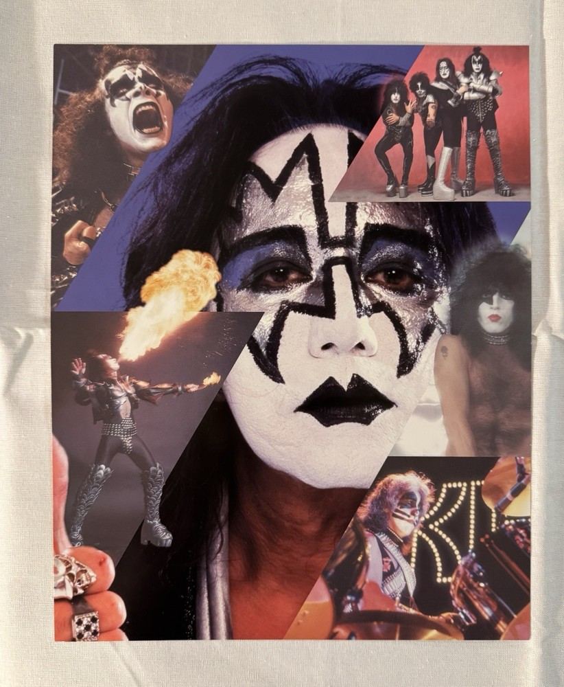 KISS ✨ SIGNED BY PAUL STANLEY & GENE SIMMONS ✨ BUTTERFIELDS AUCTION BOOK + 4 PIC