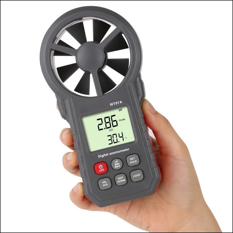 High-precision anemometer: Handheld anemometer for measuring wind speed