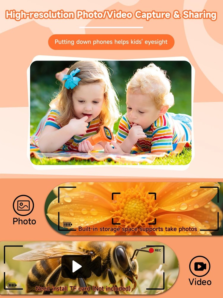 Acoath Microscope for Kids, 1000X Handheld Digital Miniscope with 2.0 Screen,...