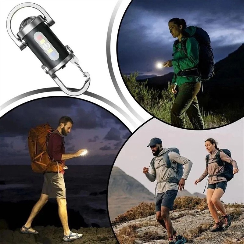 NEW Super Bright LED Mini Flashlight USB Rechargeable Pocket Keychain Torch