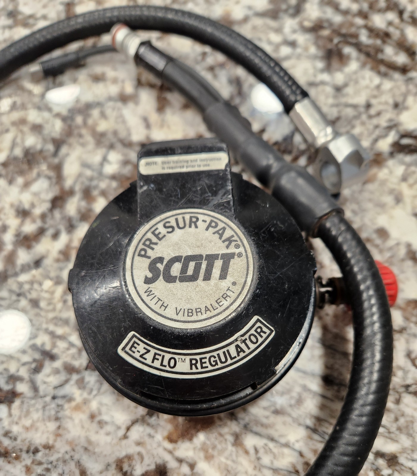 Scott Regulator Assembly PN 804370-01 HUD 36" Attachment Hose USED UNTESTED!