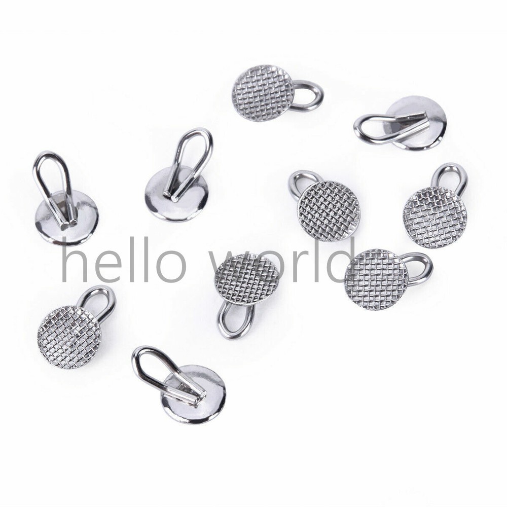 Dental Orthodontic Button Bondable Traction Hook Round/ Rectangular Base