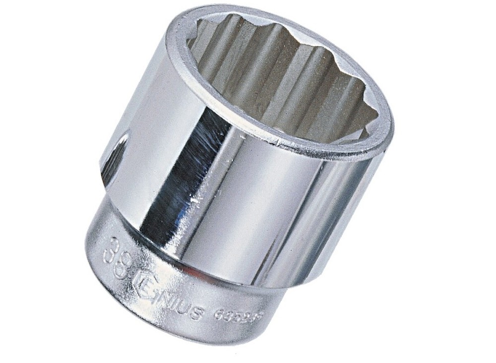 Genius Tools 1" Dr. 2-1/8" Hand Socket(12-Point) (CR-Mo) - 877068