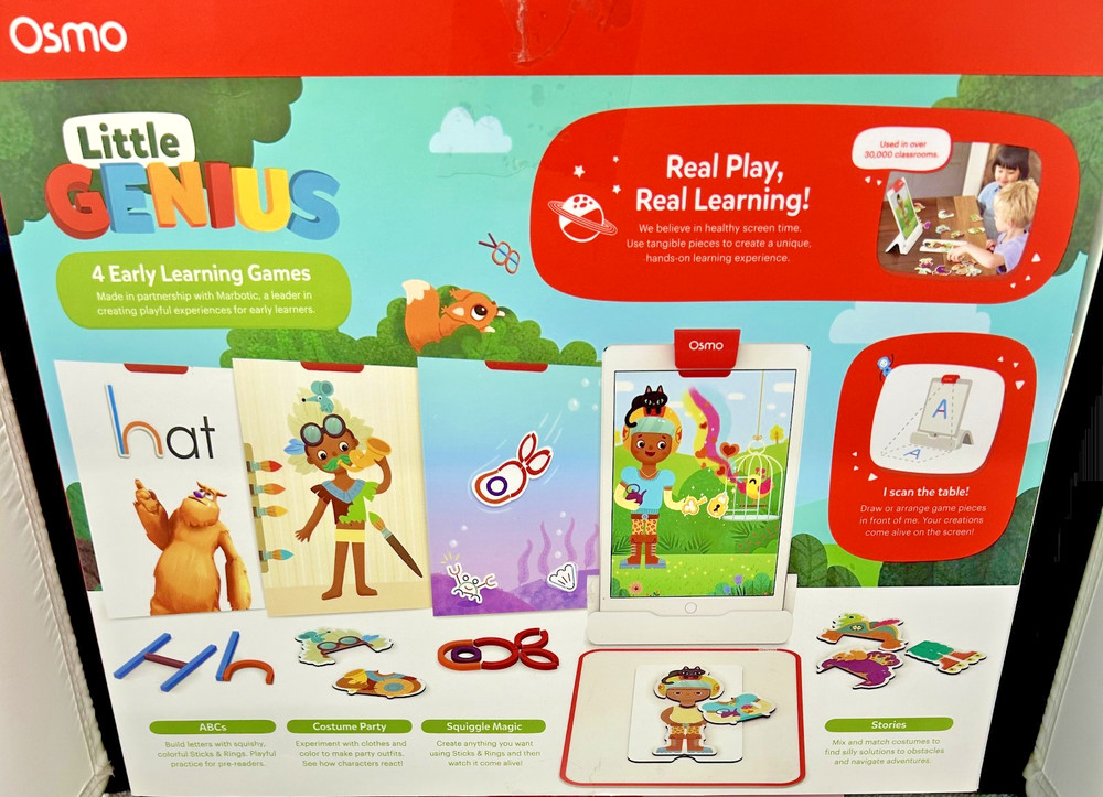 Osmo Little Genius Starter Kit for iPad Ages 3–5 | Early Math | Complete Set