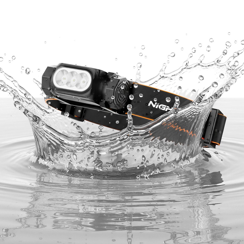 NIGHTEYE Headlamp Flashlight 2000 Lumen LED Rechargeable Headlight White Light