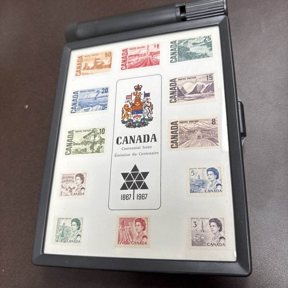 CANADA 1967 CENTENNIAL COMMEMORATIVE STAMP SET AND BOX