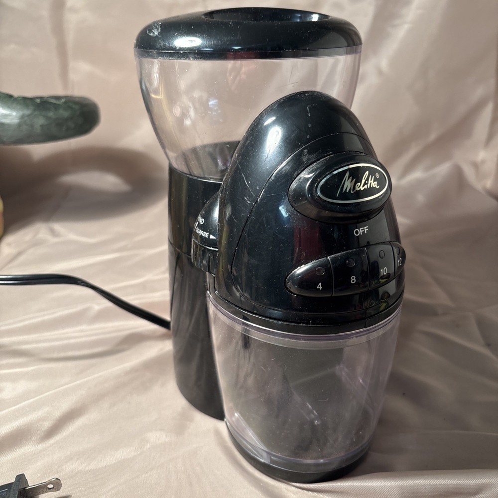 Melitta Perfect Touch MEBG8B Adjustable Coffee Mill Grinder Variable Grind Black